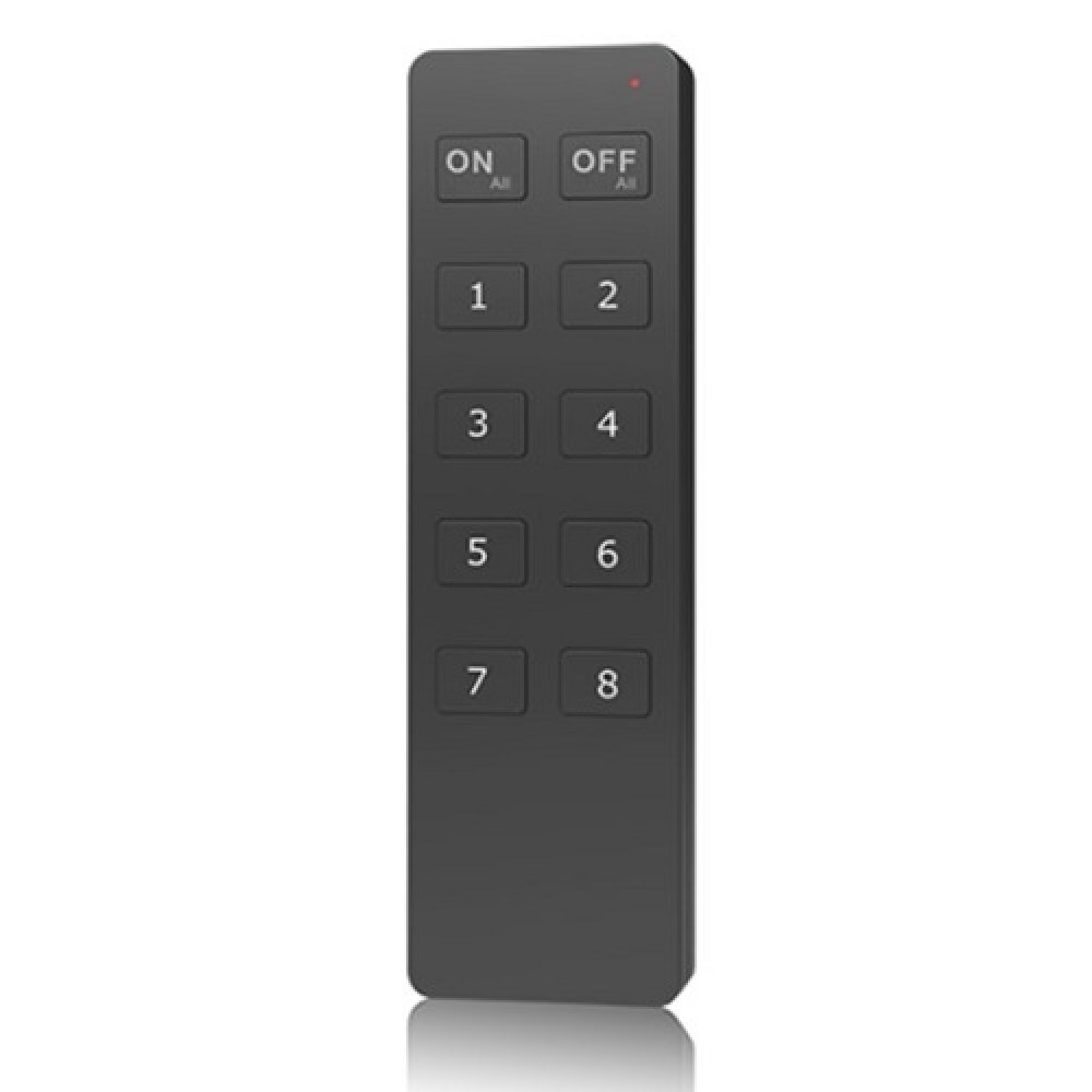 RU8 Dimming Remote Control, 8 Zones, Single-Color